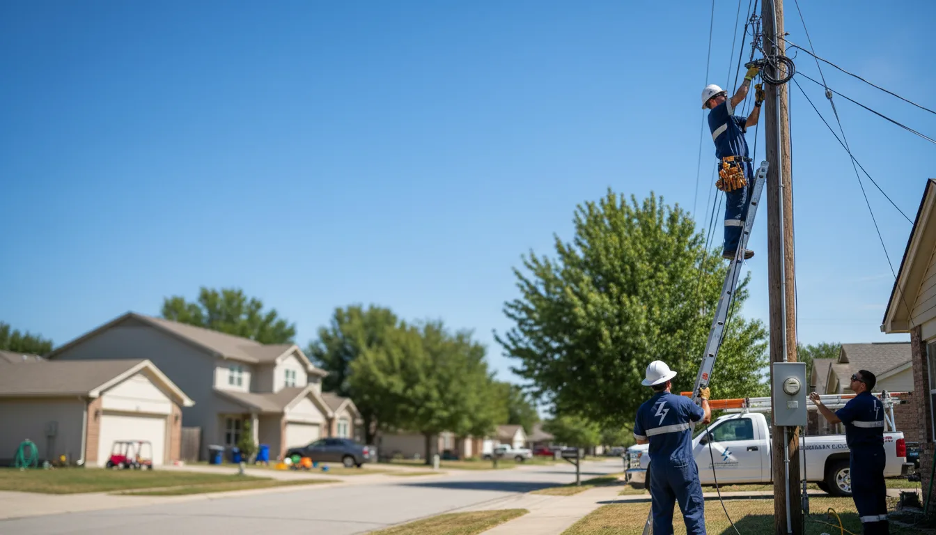 Residential electrician providing installation services in Cecil, OH